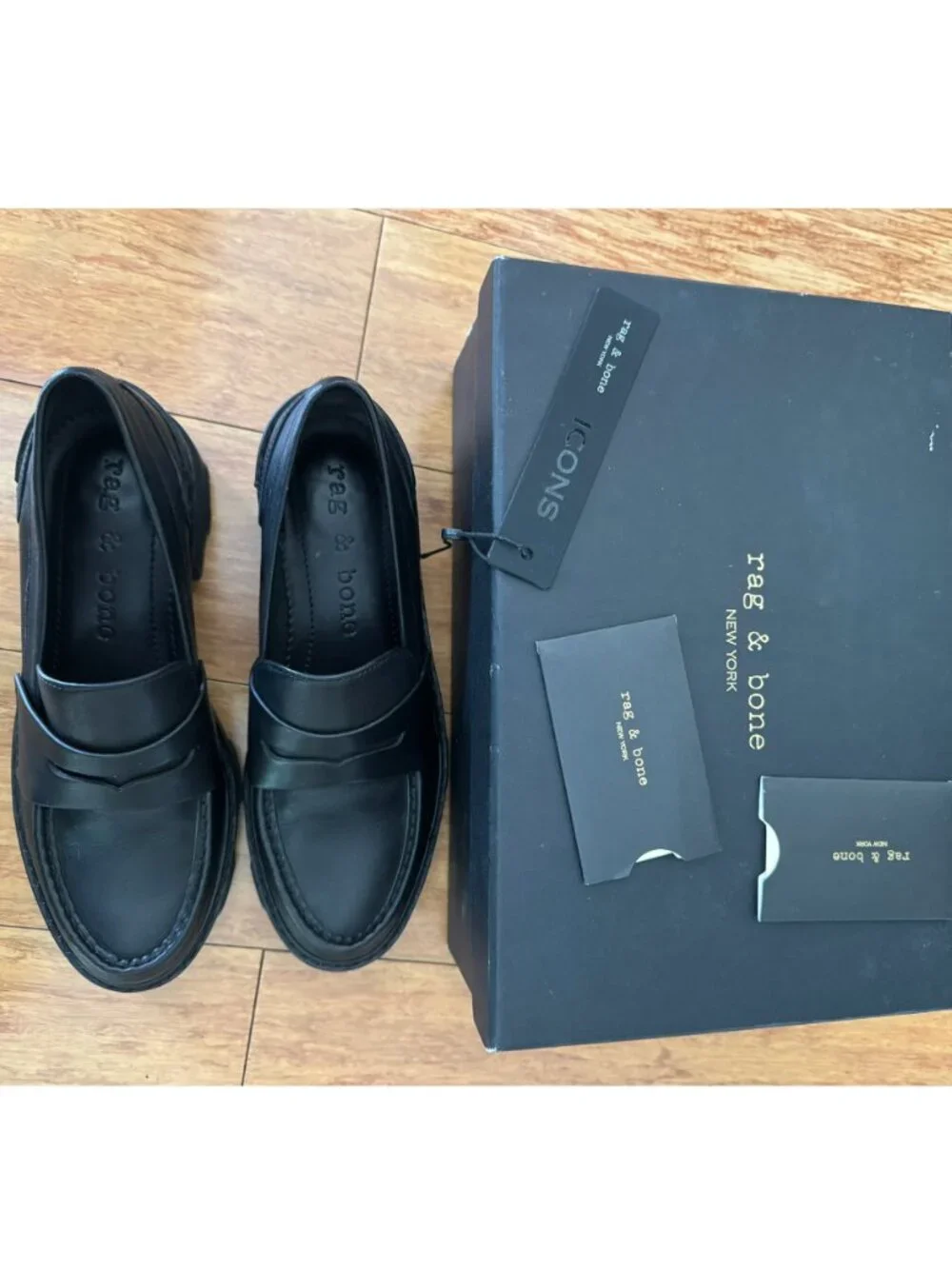 Rag & Bone Black Shiloh Loafer